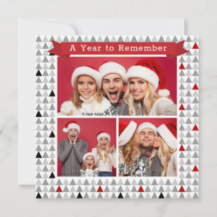 Une année pour se souvenir Joyeux Noël Moderne 3 P