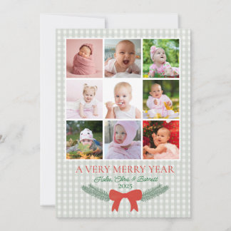 Une année très joyeuse, carte de Noël photo