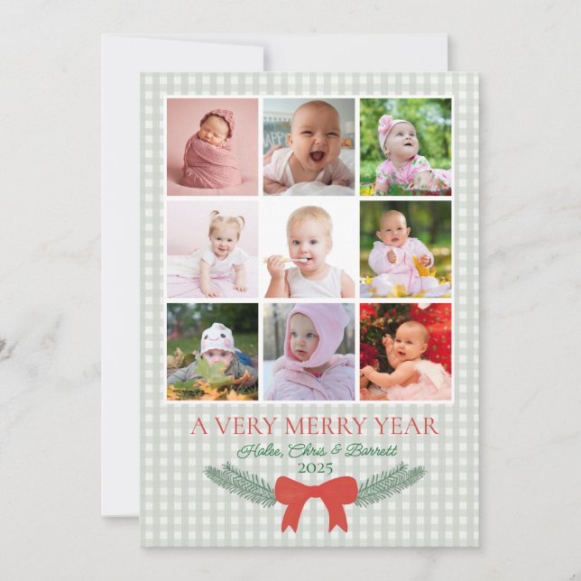 Une année très joyeuse, carte de Noël photo (Devant)