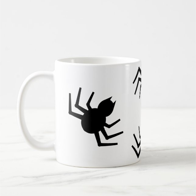 Une araignée noire Mug (Gauche)