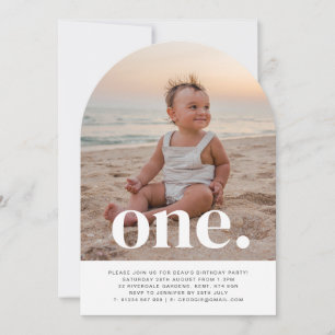Une Arche Photo Invitation d'anniversaire