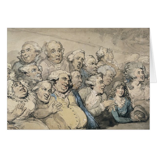 Une assistance au théâtre de ruelle de Drury (Devant horizontal)