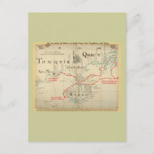 Une authentique carte pirate de 1690 (avec ornemen