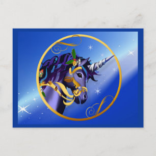 Une autre carte postale de la licorne magique de N