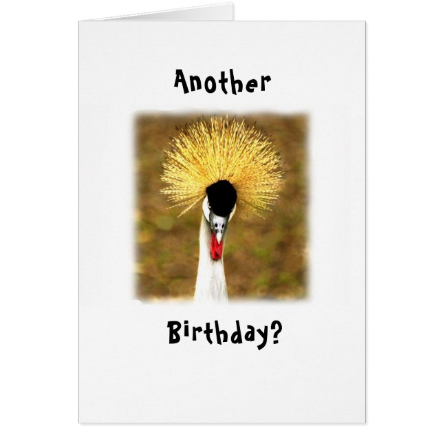 Une autre fête d'anniversaire? Wow! Carte pour cit (Devant)