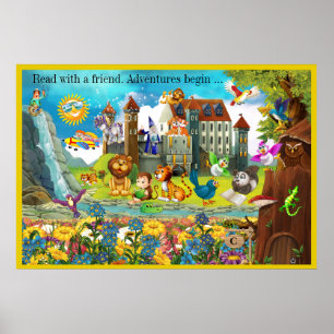 Une autre grande lecture - Poster d'alphabétisatio