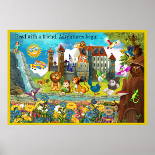 Une autre grande lecture - Poster d'alphabétisatio