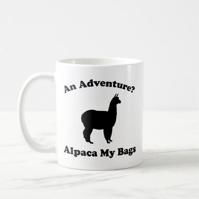 Une aventure ? Alpague mes sacs mug (Gauche)