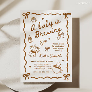 Une Baby Party autour du Café - Faire-Part de Nais