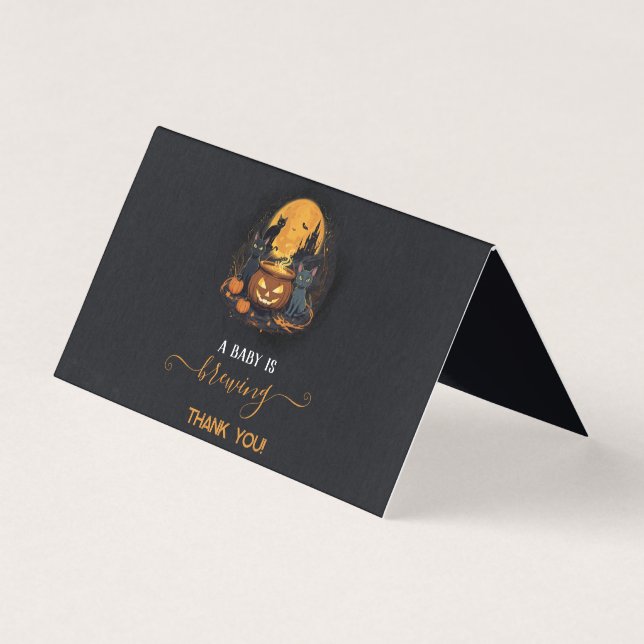 Une Baby Shower Halloween Mignonne "Un Bébé Est En (Front)