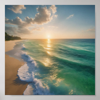 Une belle affiche de plage