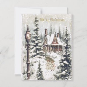 Une belle carte de Noël Vintage Design