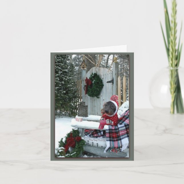 Une belle carte de note pour le jour d'hiver (avec (Devant)