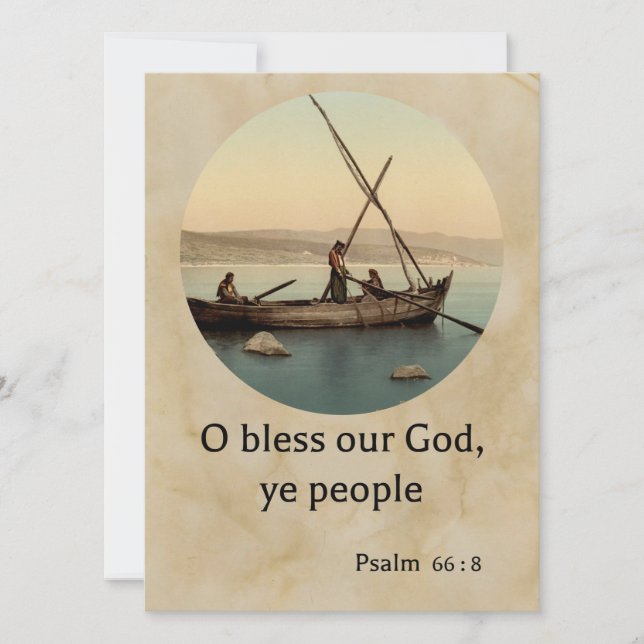 Une belle carte de voeux biblique (Devant)