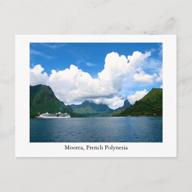Une belle carte postale de Moorea, Polynésie franç (Devant)
