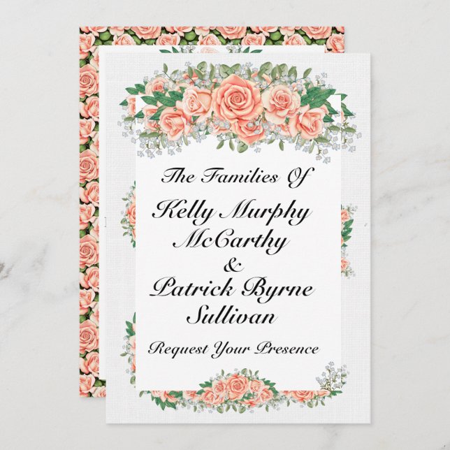 Une Belle Journée Pour Une Faire-part de mariage (Devant / Derrière)