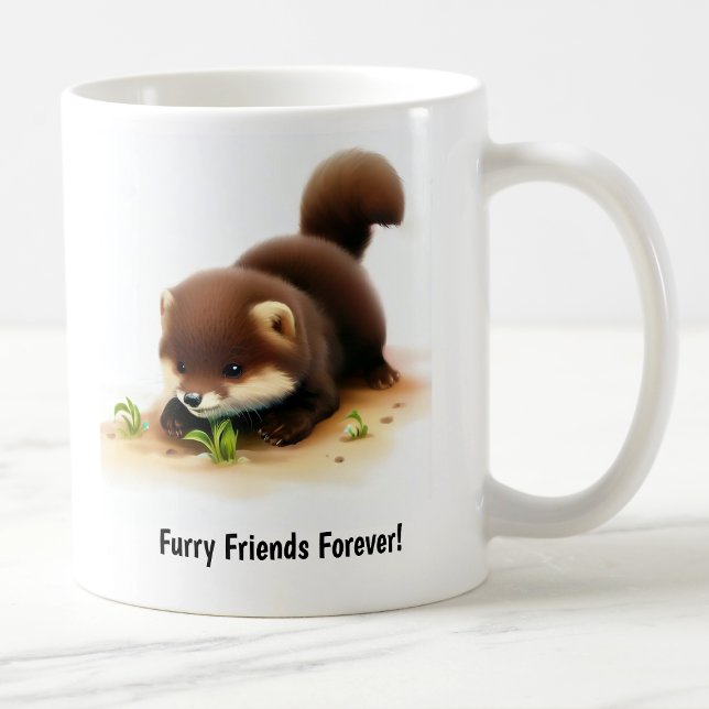 Une Belle Mug De Café Peint En 3D (Créateur téléchargé)