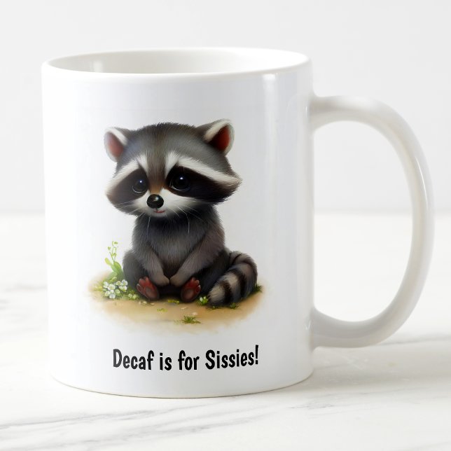 Une Belle Mug De Café Racoon Peint En 3D (Créateur téléchargé)