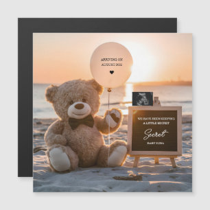 Une belle plage faire-part de grossesse numérique