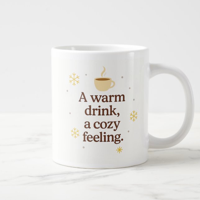 Une Boisson Chaude, Une Sensation de Confort | Mug (Droite)