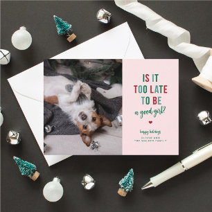 Une bonne carte de Noël drôle pour animaux de comp