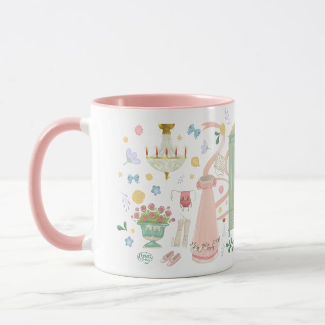 Une boule au Crown Inn Mug (Rose) (Gauche)