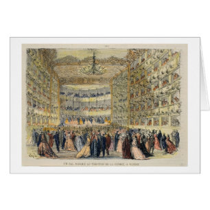 Une boule masquée au théâtre de Fenice, Venise,