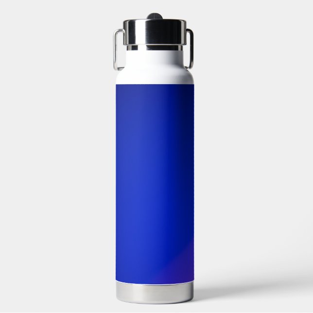 Une bouteille d'eau isolée bleue élégante avec un  (Salle de sport)