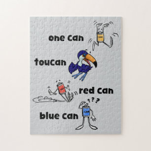 Une Can Toucan Can Rouge Can Bleu Can Puzzle 252 P