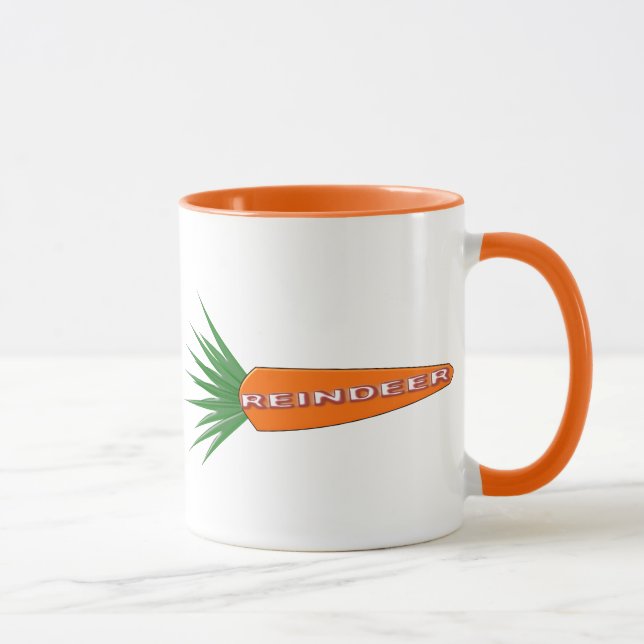 Une carotte pour la Mug des rennes de Noël (Droite)