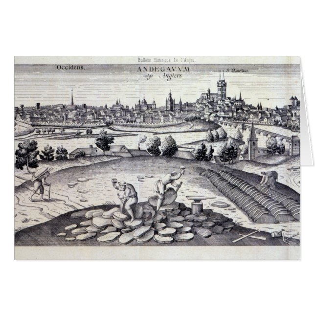 Une carrière d'ardoise irrite dedans, 1561 (Devant horizontal)