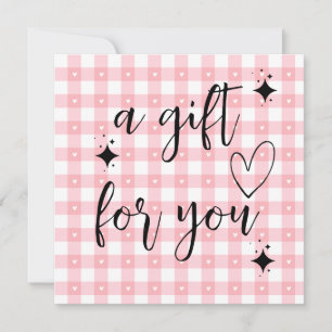 Une carte à rayures roses pour vous Cute Cottage