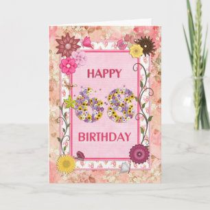 Une carte artisanale de 68e anniversaire