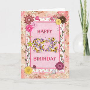 Une carte artisanale de 82e anniversaire