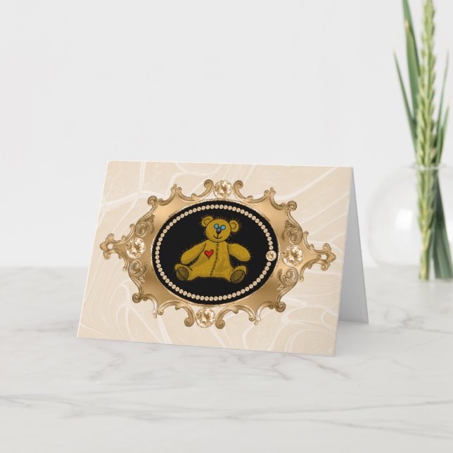 Une carte d'amour de nounours (Devant)