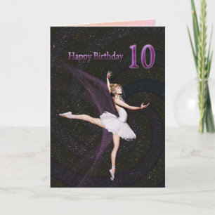 Une carte d'anniversaire de ballerine