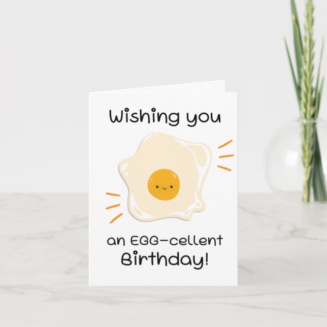 Une Carte d'Anniversaire Des Puns De Cellule D'Oeu (Devant)