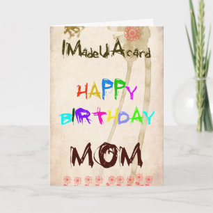 Une carte d'anniversaire pour maman