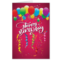 Une carte d'anniversaire surdimensionnée