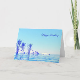 Une carte d'anniversaire tranquille