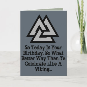 UNE CARTE D'ANNIVERSAIRE VIKING ! ! !