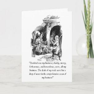 Une carte de A Christmas Carol