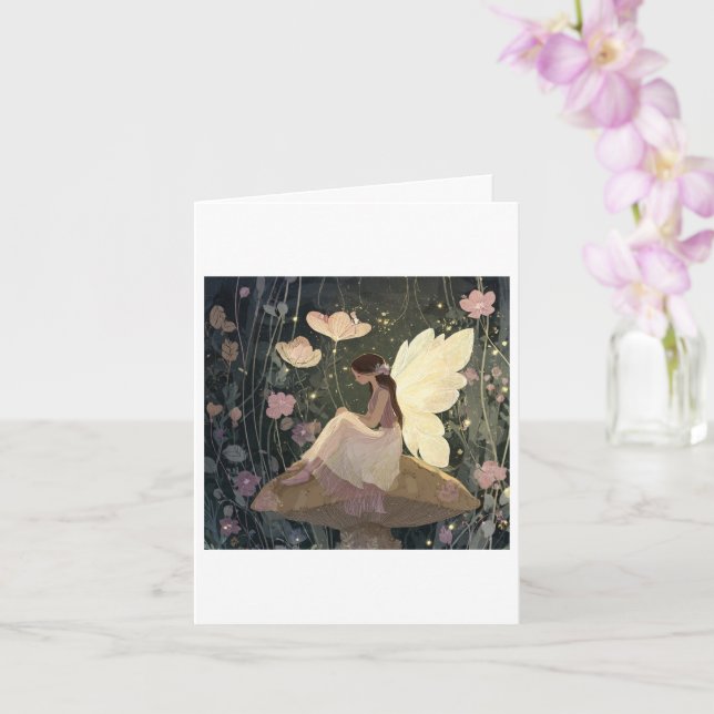 Une carte de fée juste pour dire (Orchidée)