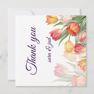 Une carte de fleurs pour dire merci