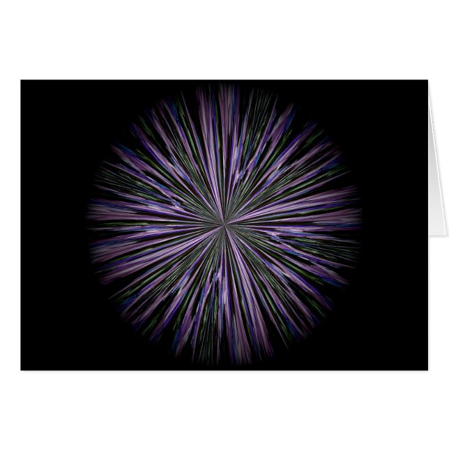 une carte de mandala florale pour centrer (Devant horizontal)