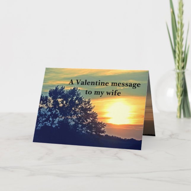 Une carte de MESSAGE DE LA SAINT-VALENTIN POUR MA  (Devant)