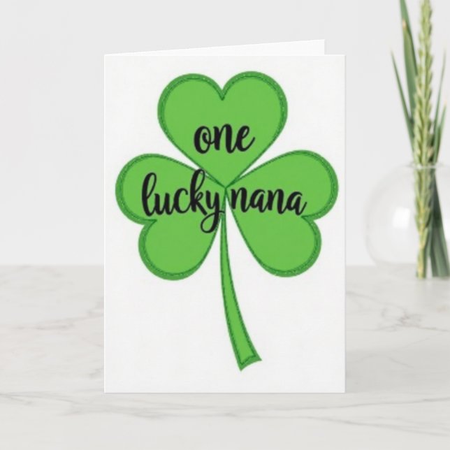 Une carte de Nana chanceuse (Devant)