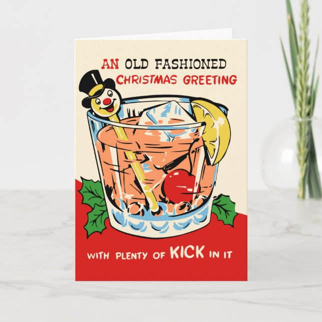 Une carte de Noël à l'ancienne (Devant)