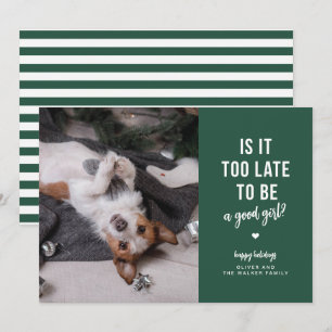 Une carte de Noël drôle pour un animal de compagni