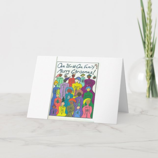 Une carte de Noël du monde (Devant)